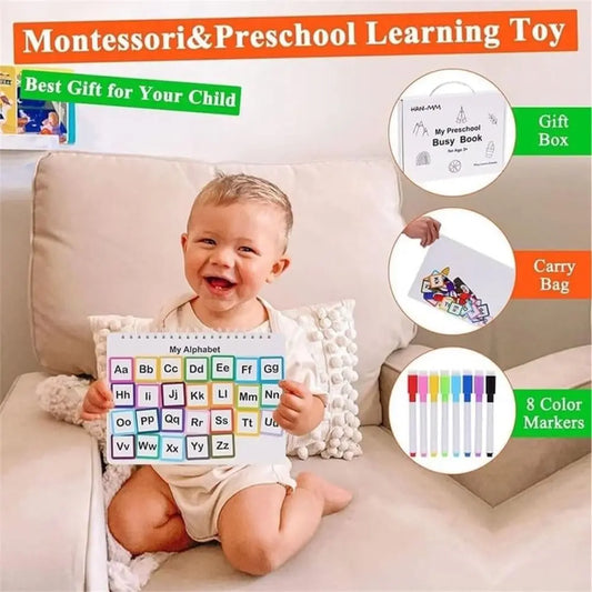 For Toddlers My Preschool Busy Book Learning Activities Creative Gift Toddler Busy Book Education Workbook Tracing Coloring Book